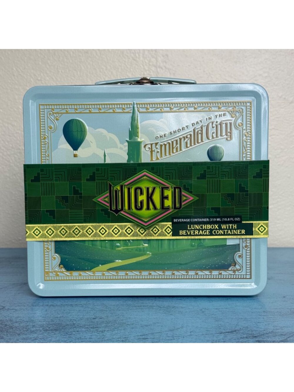 Wicked Emerald City Lunch Box with Beverage Container NWT